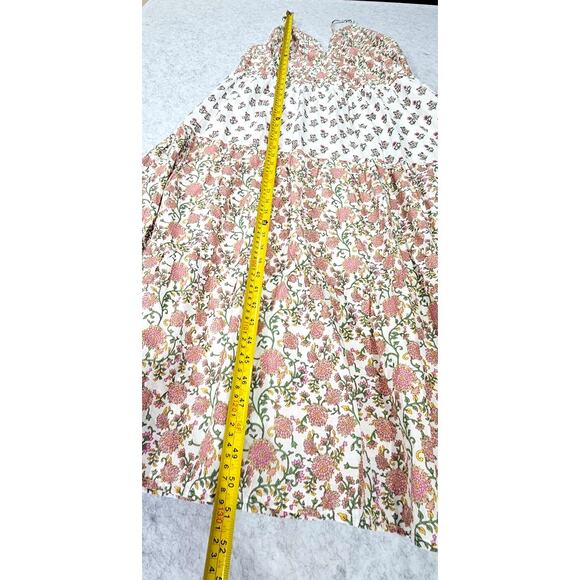 Japna Maxi Dress Cotton Floral Tiered  Fully Lined Spaghetti Straps Size XL NEW - Picture 10 of 12